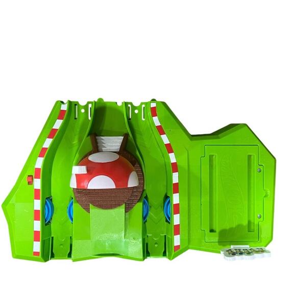 Hot Wheels Mario Kart Circuit Track Set Booster Mario & Luigi Karts - Picture 4 of 15